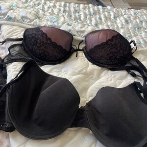 Elegant Black Lace Bra